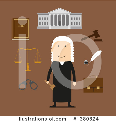 Royalty-Free (RF) Judge Clipart Illustration by Vector Tradition SM - Stock Sample #1380824