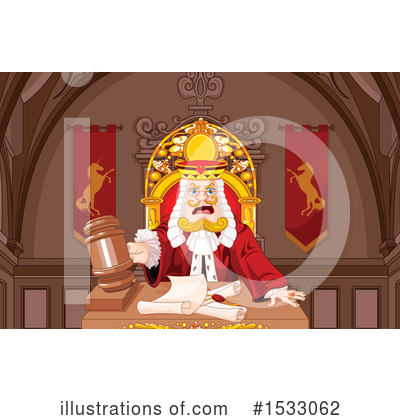 Royalty-Free (RF) Judge Clipart Illustration by Pushkin - Stock Sample #1533062