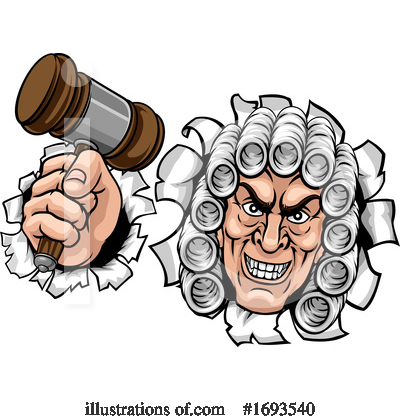Royalty-Free (RF) Judge Clipart Illustration by AtStockIllustration - Stock Sample #1693540
