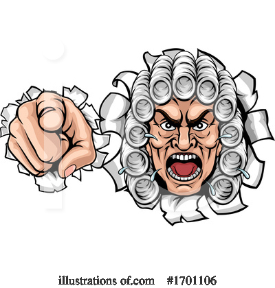 Royalty-Free (RF) Judge Clipart Illustration by AtStockIllustration - Stock Sample #1701106