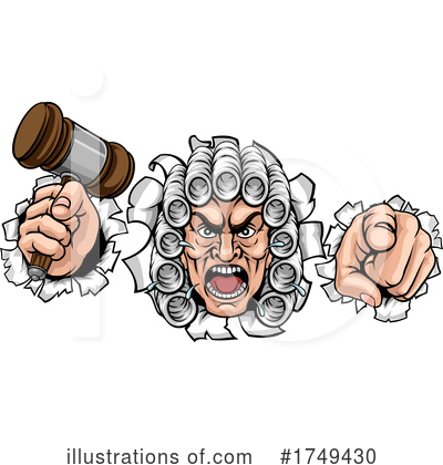 Royalty-Free (RF) Judge Clipart Illustration by AtStockIllustration - Stock Sample #1749430