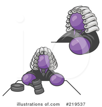 Royalty-Free (RF) Judge Clipart Illustration by Leo Blanchette - Stock Sample #219537