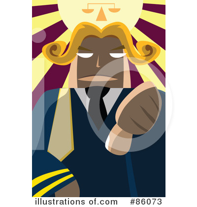 Royalty-Free (RF) Judge Clipart Illustration by mayawizard101 - Stock Sample #86073