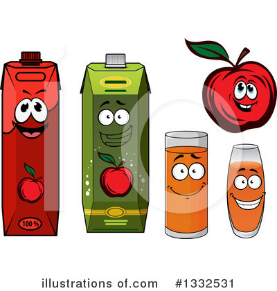 Apple Juice Clipart #1332531 by Vector Tradition SM