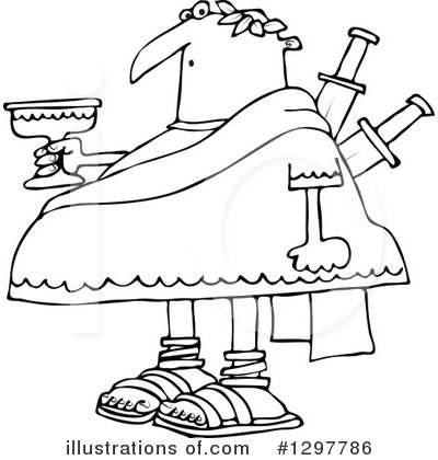 Royalty-Free (RF) Julius Caesar Clipart Illustration by djart - Stock Sample #1297786