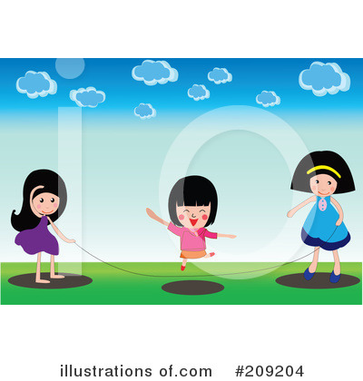 Royalty-Free (RF) Jump Rope Clipart Illustration by mayawizard101 - Stock Sample #209204