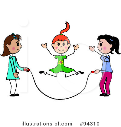 Royalty-Free (RF) Jump Rope Clipart Illustration by Pams Clipart - Stock Sample #94310