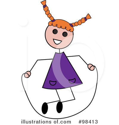 Royalty-Free (RF) Jump Rope Clipart Illustration by Pams Clipart - Stock Sample #98413