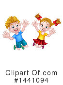 Jumping Clipart #1441094 by AtStockIllustration