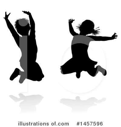 Royalty-Free (RF) Jumping Clipart Illustration by AtStockIllustration - Stock Sample #1457596