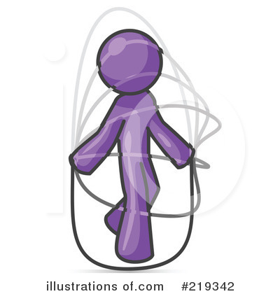 Royalty-Free (RF) Jumping Rope Clipart Illustration by Leo Blanchette - Stock Sample #219342