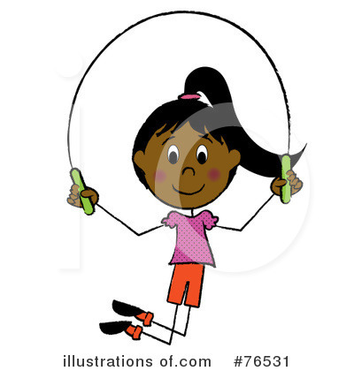 Royalty-Free (RF) Jumping Rope Clipart Illustration by Pams Clipart - Stock Sample #76531