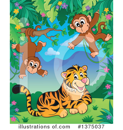 Royalty-Free (RF) Jungle Clipart Illustration by visekart - Stock Sample #1375037