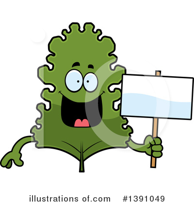 Kale Mascot Clipart #1391049 by Cory Thoman