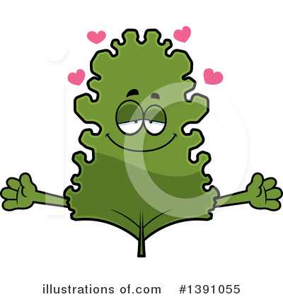 Kale Mascot Clipart #1391055 by Cory Thoman