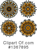 Kaleidoscope Flower Clipart #1367895 by Vector Tradition SM