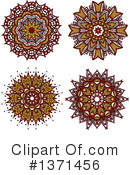 Kaleidoscope Flower Clipart #1371456 by Vector Tradition SM