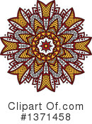 Kaleidoscope Flower Clipart #1371458 by Vector Tradition SM