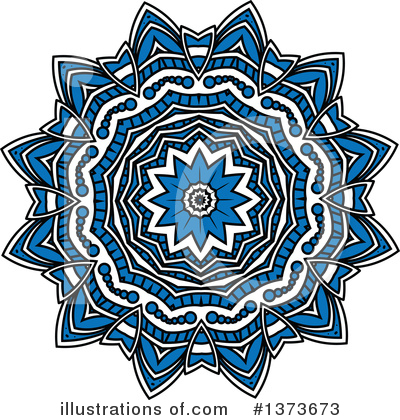 Royalty-Free (RF) Kaleidoscope Flower Clipart Illustration by Vector Tradition SM - Stock Sample #1373673