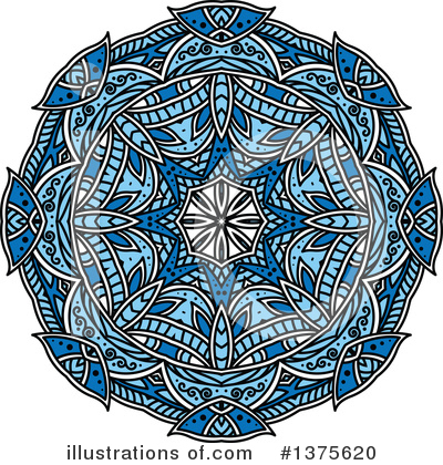 Kaleidoscope Flower Clipart #1375620 by Vector Tradition SM