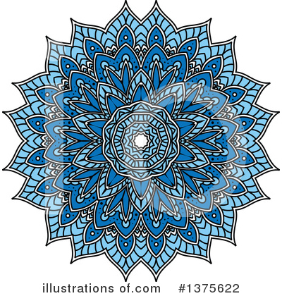Kaleidoscope Flower Clipart #1375622 by Vector Tradition SM