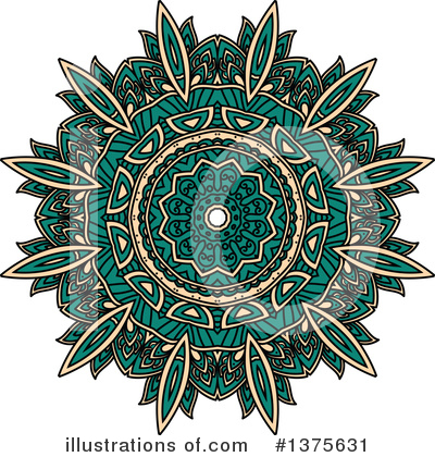Kaleidoscope Flower Clipart #1375631 by Vector Tradition SM
