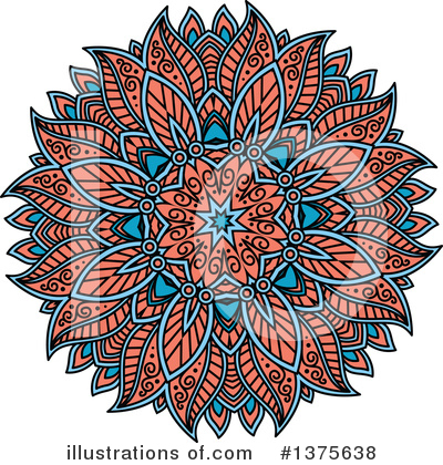 Kaleidoscope Flower Clipart #1375638 by Vector Tradition SM