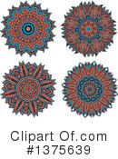 Kaleidoscope Flower Clipart #1375639 by Vector Tradition SM