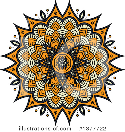 Kaleidoscope Flower Clipart #1377722 by Vector Tradition SM