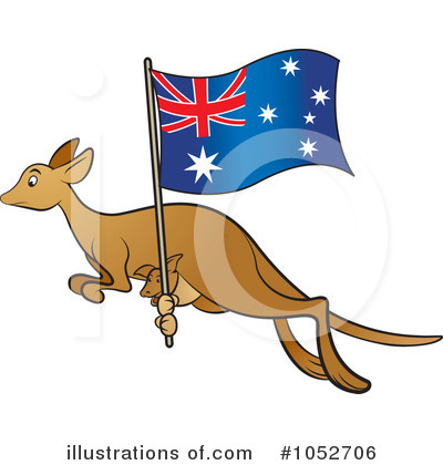 Royalty-Free (RF) Kangaroo Clipart Illustration by Lal Perera - Stock Sample #1052706