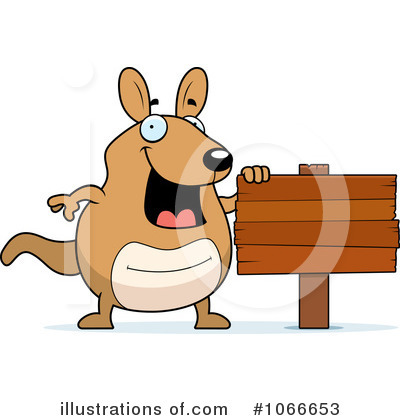 Royalty-Free (RF) Kangaroo Clipart Illustration by Cory Thoman - Stock Sample #1066653