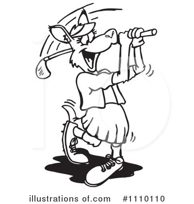 Royalty-Free (RF) Kangaroo Clipart Illustration by Dennis Holmes Designs - Stock Sample #1110110