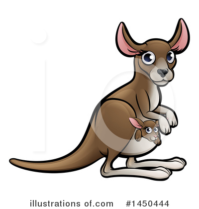 Kangaroo Clipart #1450444 by AtStockIllustration