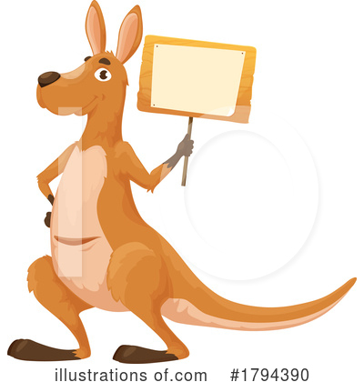 Royalty-Free (RF) Kangaroo Clipart Illustration by Vector Tradition SM - Stock Sample #1794390