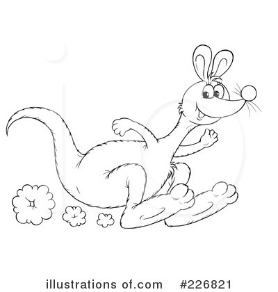 Royalty-Free (RF) Kangaroo Clipart Illustration by Alex Bannykh - Stock Sample #226821