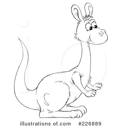 Royalty-Free (RF) Kangaroo Clipart Illustration by Alex Bannykh - Stock Sample #226889