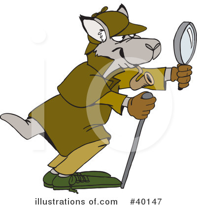 Royalty-Free (RF) Kangaroo Clipart Illustration by Dennis Holmes Designs - Stock Sample #40147