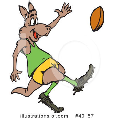 Royalty-Free (RF) Kangaroo Clipart Illustration by Dennis Holmes Designs - Stock Sample #40157