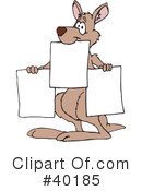 Kangaroo Clipart #40185 by Dennis Holmes Designs