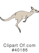 Kangaroo Clipart #40186 by Dennis Holmes Designs