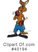 Kangaroo Clipart #40194 by Dennis Holmes Designs