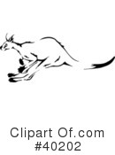Kangaroo Clipart #40202 by Dennis Holmes Designs