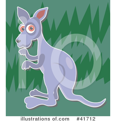 Royalty-Free (RF) Kangaroo Clipart Illustration by Prawny - Stock Sample #41712