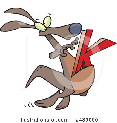 Royalty-Free (RF) Kangaroo Clipart Illustration by toonaday - Stock Sample #439060