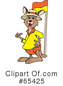 Kangaroo Clipart #65425 by Dennis Holmes Designs