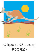 Kangaroo Clipart #65427 by Dennis Holmes Designs