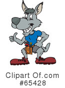 Kangaroo Clipart #65428 by Dennis Holmes Designs
