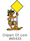 Kangaroo Clipart #65433 by Dennis Holmes Designs