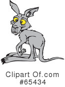 Kangaroo Clipart #65434 by Dennis Holmes Designs