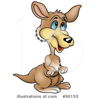 Royalty-Free (RF) Kangaroo Clipart Illustration by dero - Stock Sample #90153